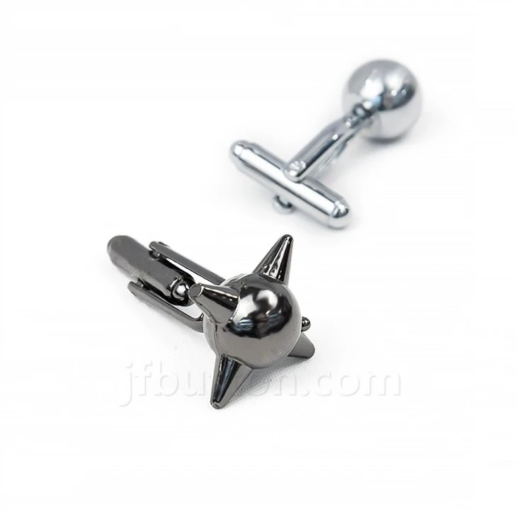 Silver Cufflinks Geometric