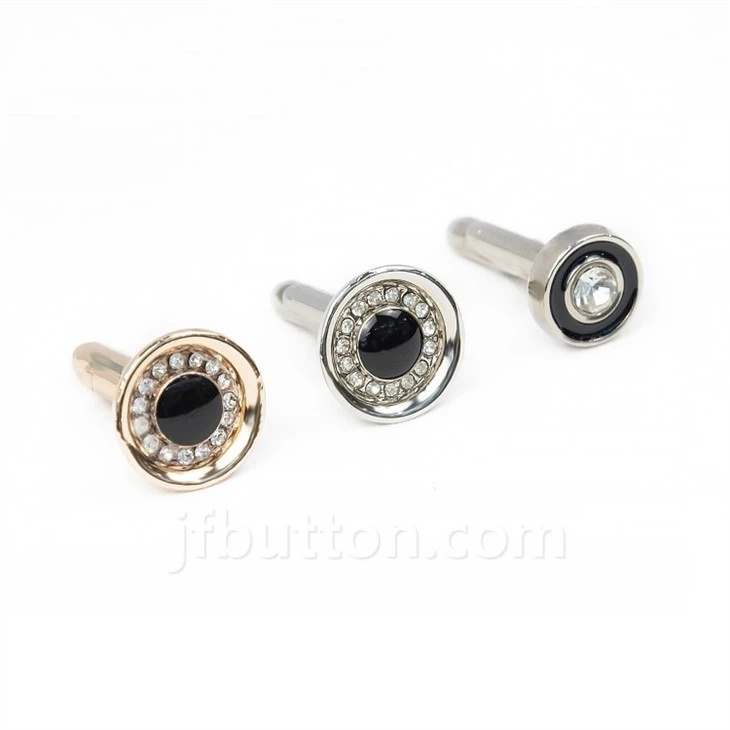 White Gold Cufflinks With Diamonds