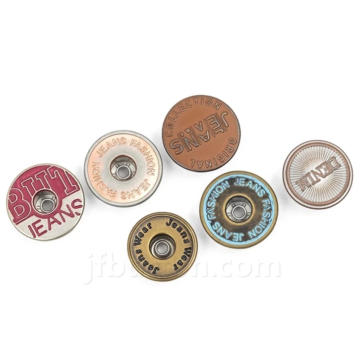 Antique Copper Jeans Button