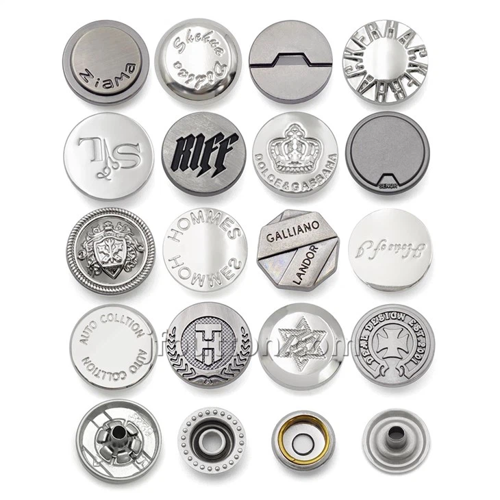 Black Snap Press Metal Button