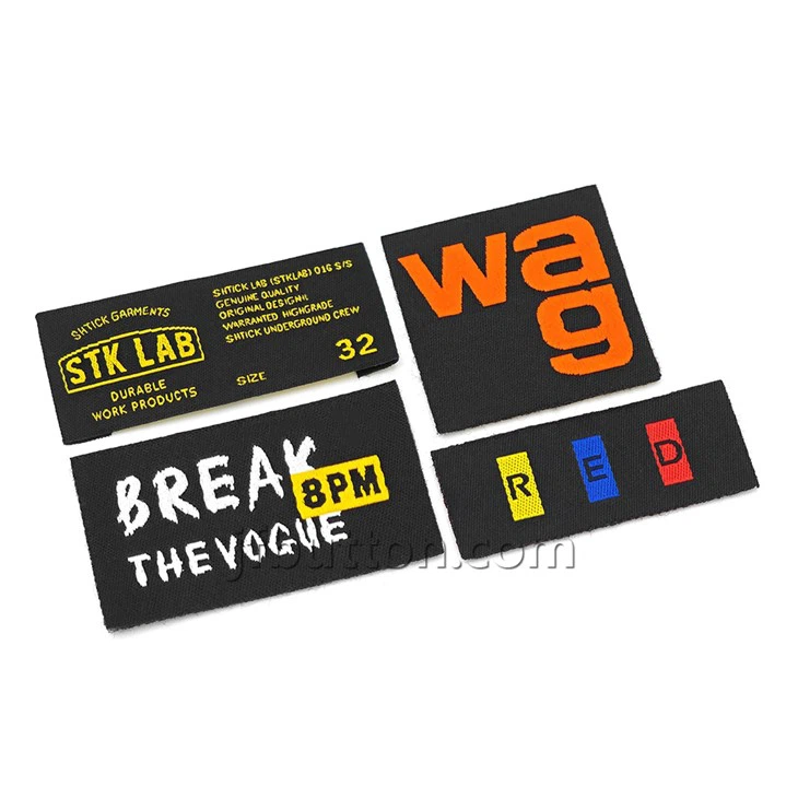 Black Woven Clothing Neck Label suppliers