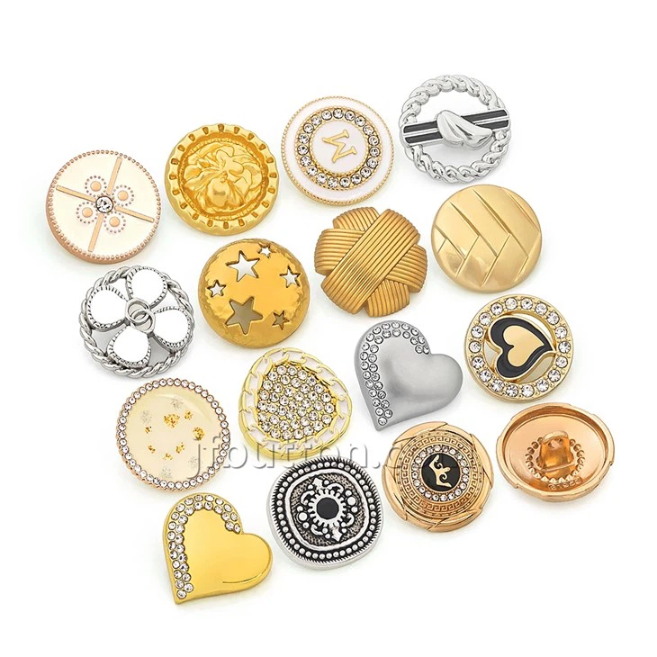 Silver And Gold Shank Buttons